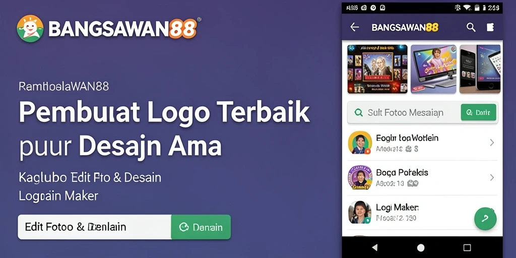 Tampilan antarmuka BANGSAWAN88 yang ramah pengguna untuk desain logo.