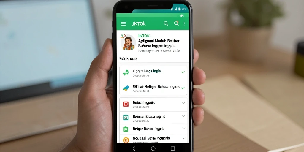 Tampilan antarmuka aplikasi JKTOK yang interaktif dan user-friendly.