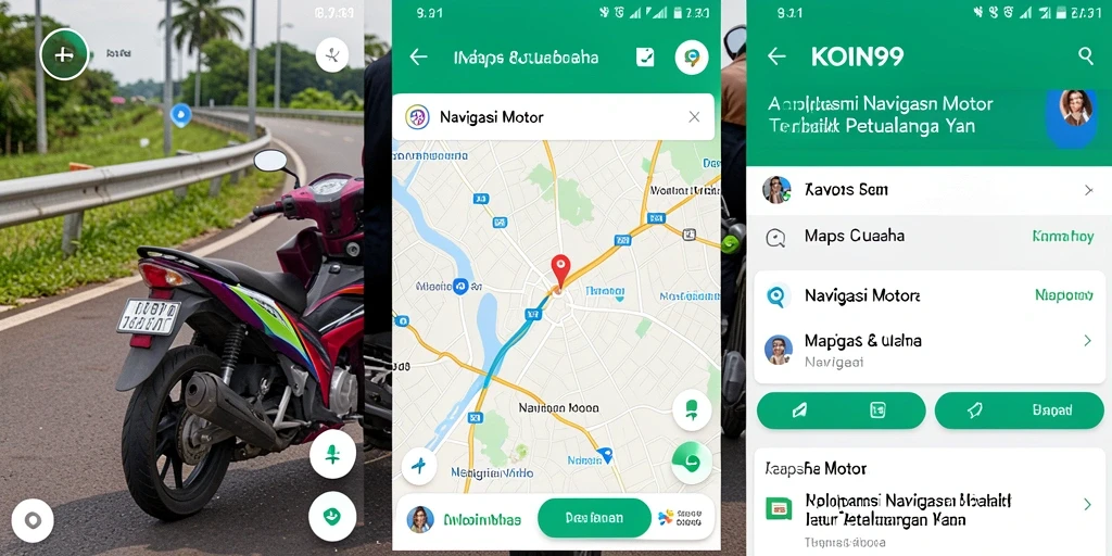 Tampilan antarmuka KOIN99 yang user-friendly untuk navigasi motor.