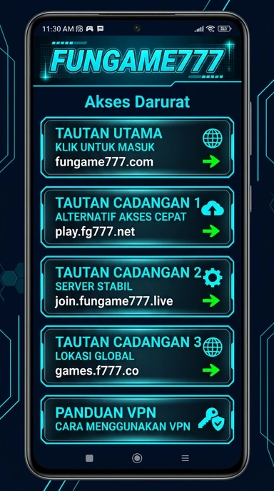 Tampilan link alternatif fungame777