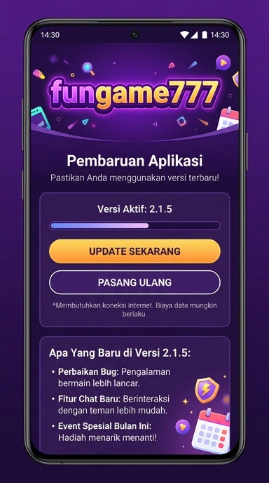 Tampilan riwayat versi fungame777